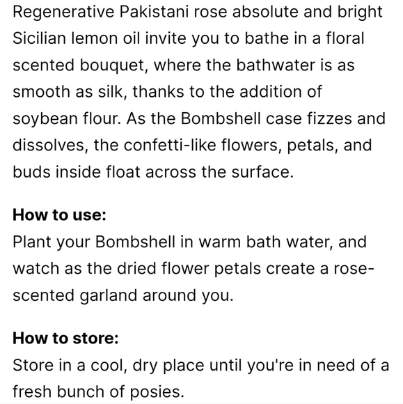 Lush flower bombshell bath bomb - Picture 4 of 5